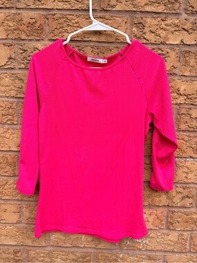 Ricki's coral Ribbed Long Sleeve Top